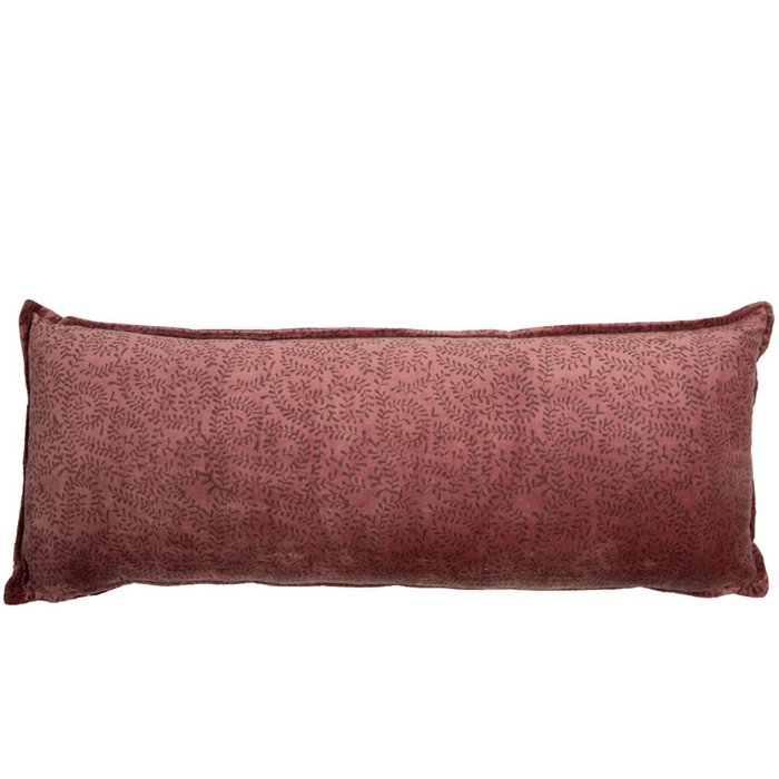 Fluwelen kussen Marina roze 80x30