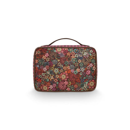 Beauty Case Pip Studio Square Large Tutti i Fiori Pink 27x19x10cm