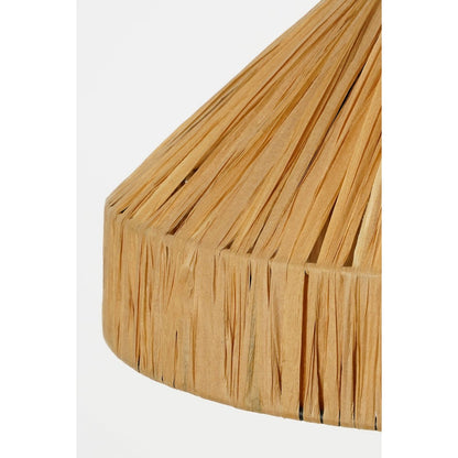 Hanglamp Elisa - Raffia - H24 x Ø40 cm - Lichtbruin
