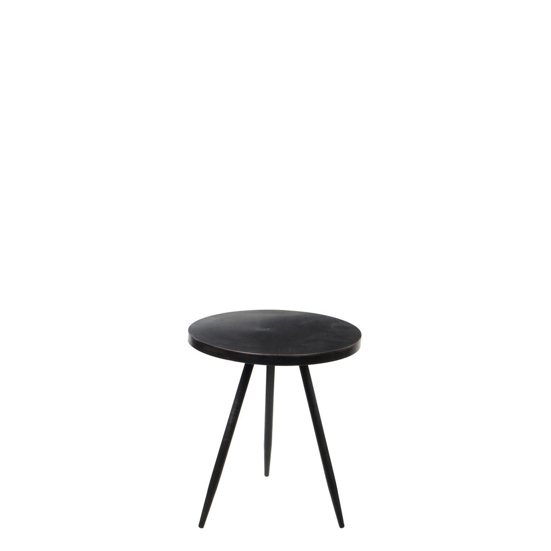 Bijzettafel Metaal Zwart- H40 x Ø35 cm - Kent