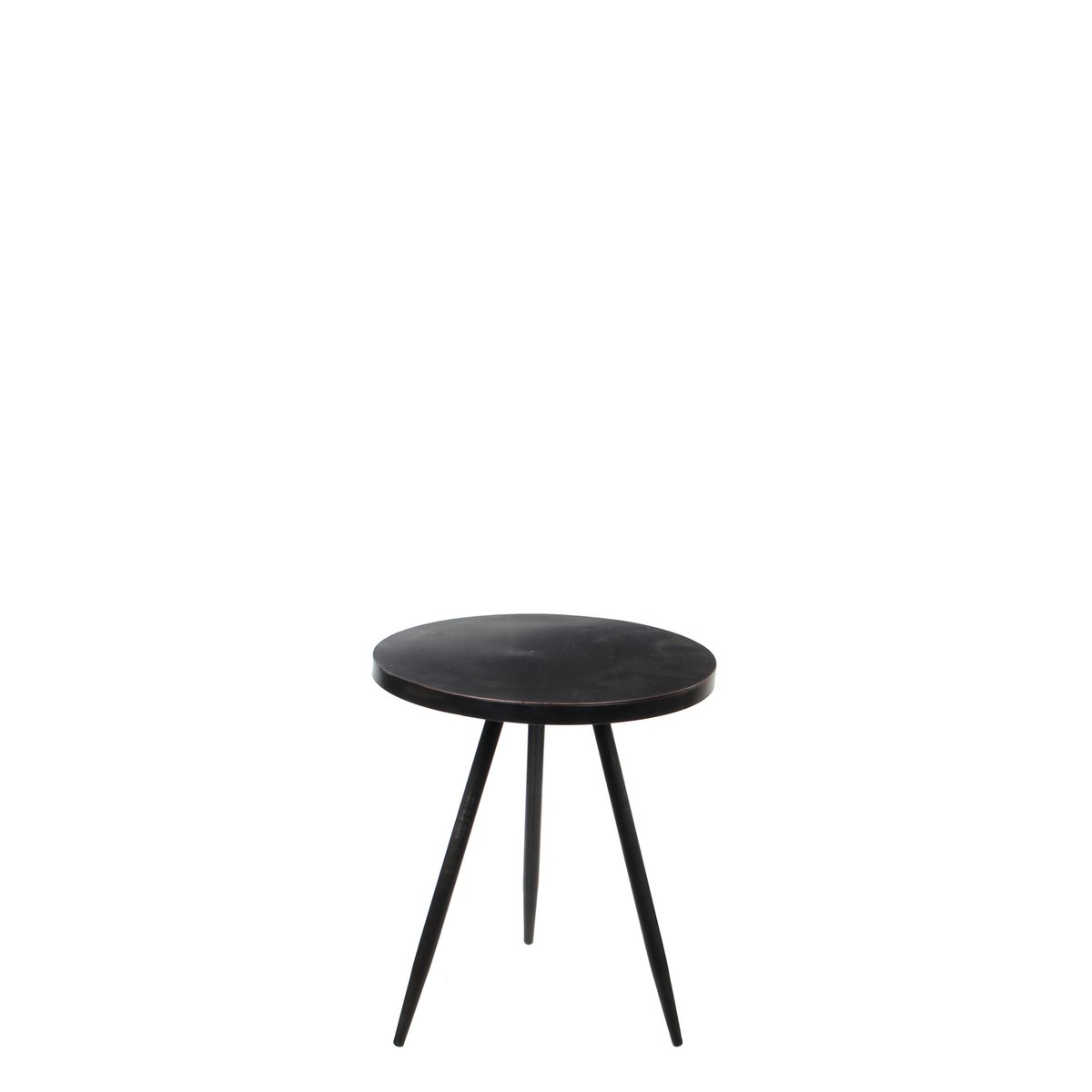 Bijzettafel Metaal Zwart- H40 x Ø35 cm - Kent