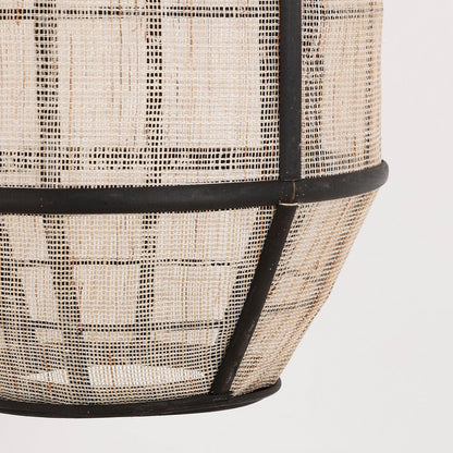 Hanglamp Linnen- H46 x Ø29 cm - Linnen - Off White