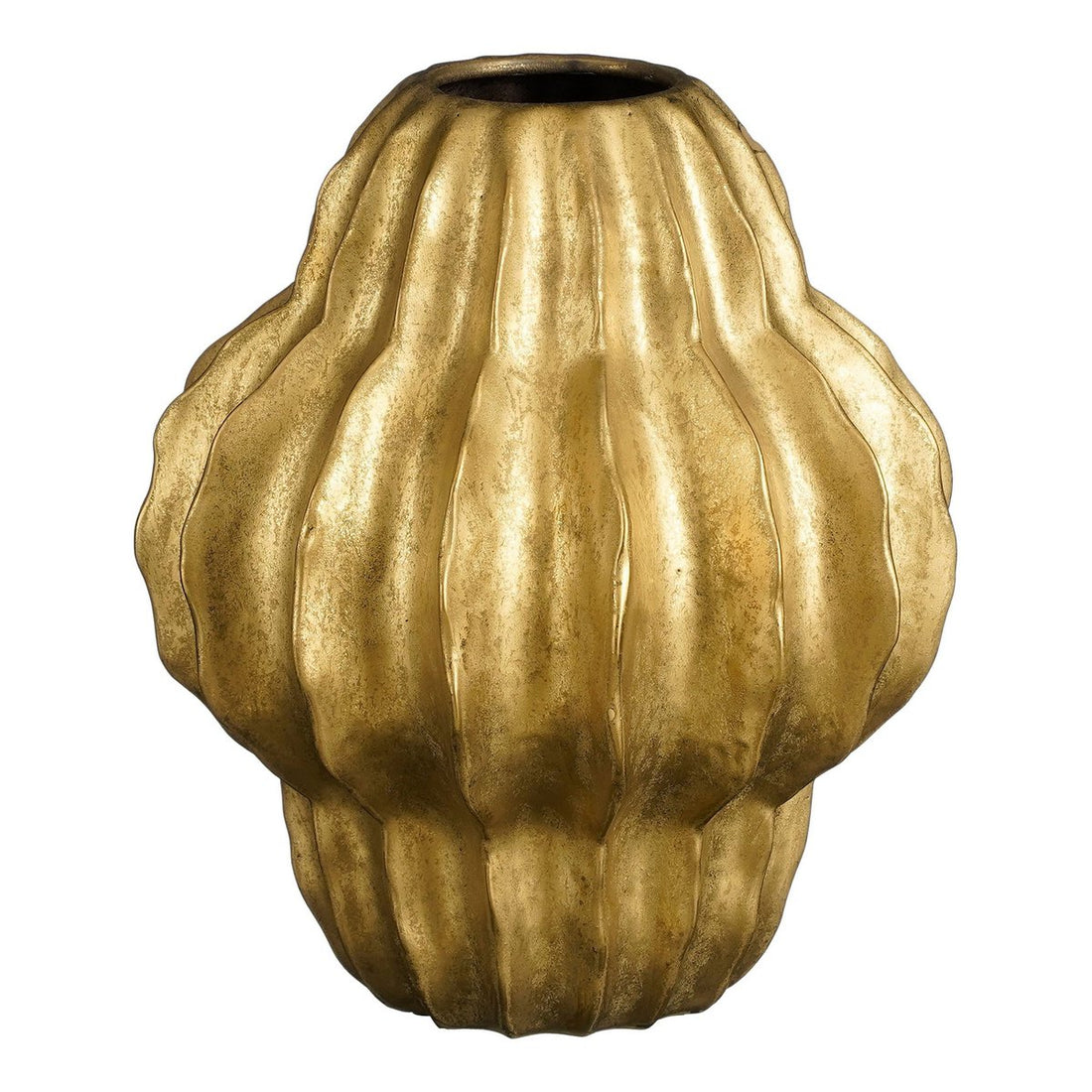 Vaas Altea  - H28 x Ø25 cm - Keramiek - Goud
