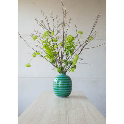 Vaas Metal Stripes Green 32cm