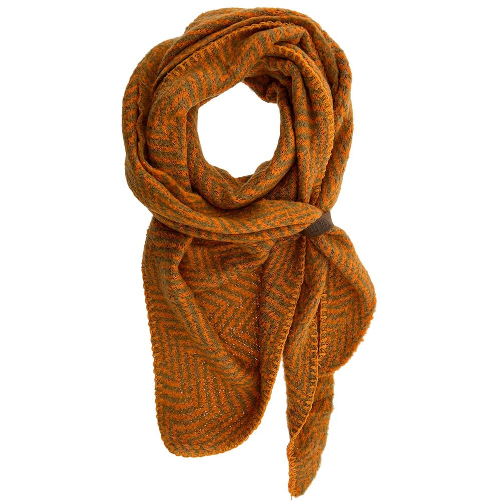 Sjaal Anna - Oranje Taupe