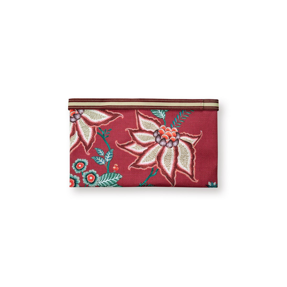 Kookschort Apron Flower Festival Dark Pink 85x88cm