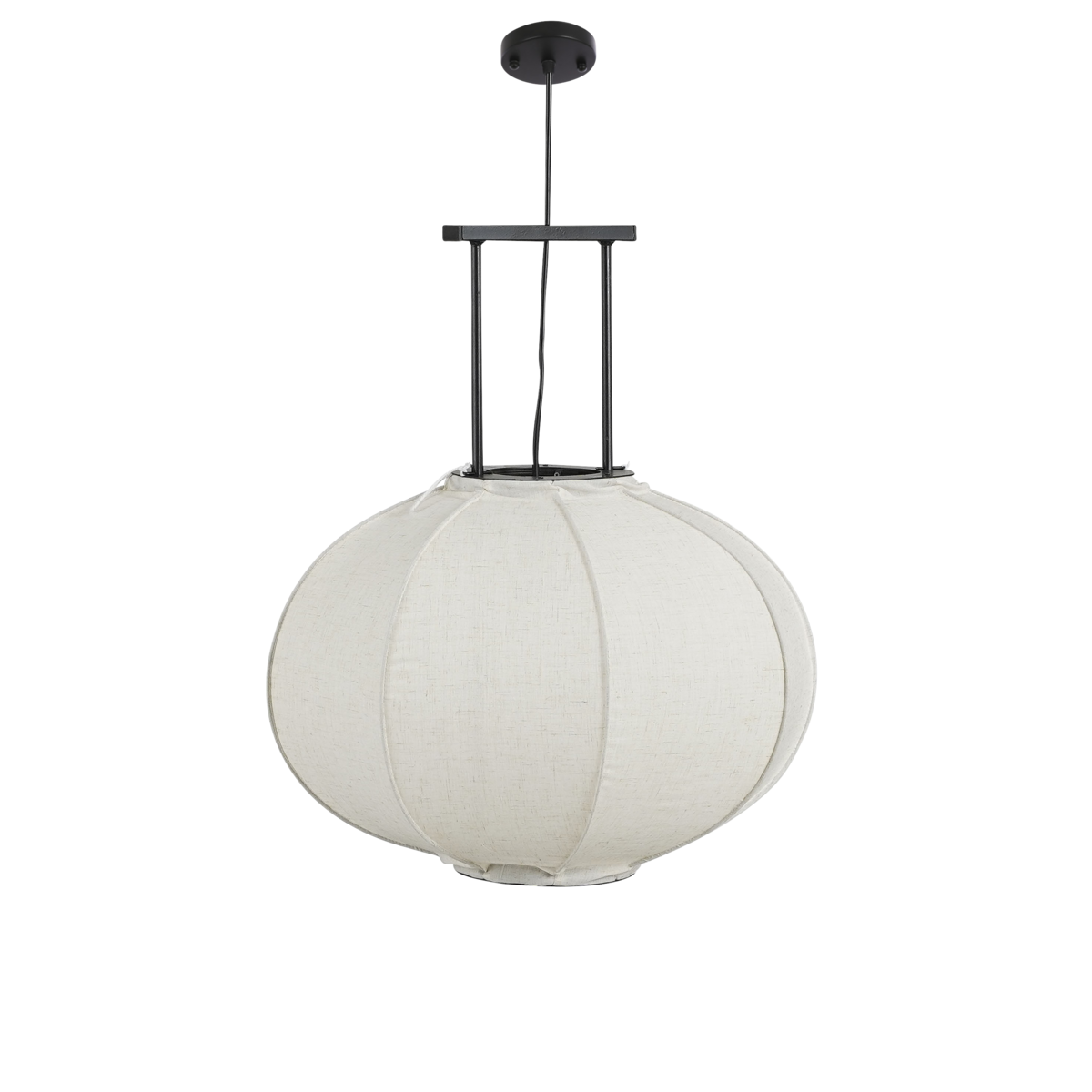 Hanglamp Linnen Pego- H55 x Ø50 cm- Off White