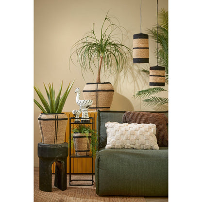 Hanglamp Jute Zwart Jinx- H30 x Ø15 cm