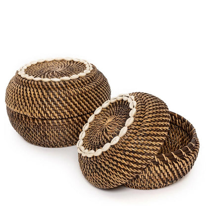 Mand De Koloniale Peek-a-Boo Mand - Natuurlijk Bruin - S