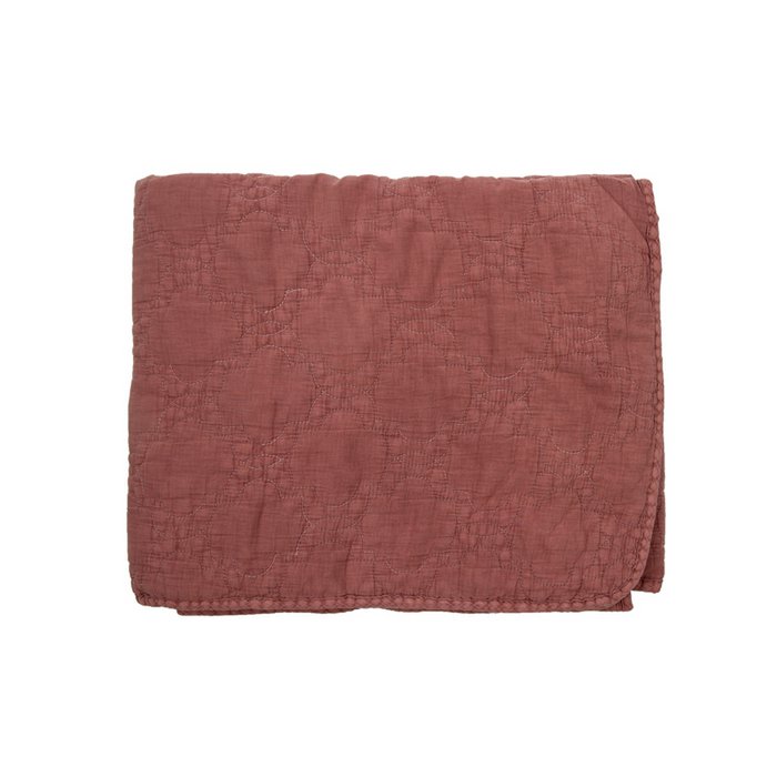Katoenen plaid Jade roze 130x170