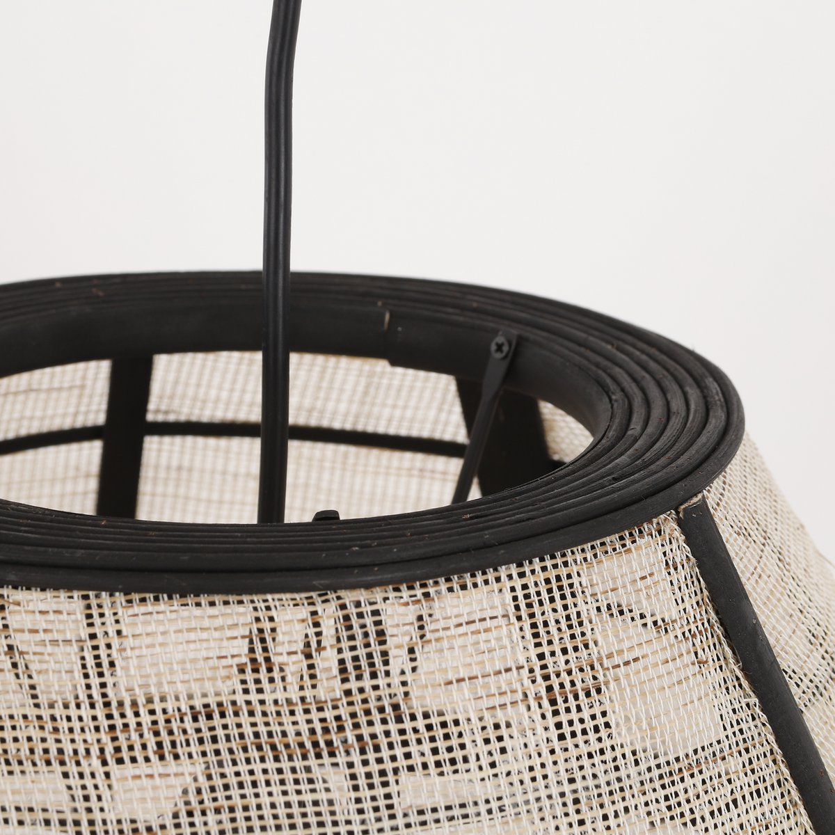 Hanglamp Pella - H58 x Ø33 cm - Linnen - Off White