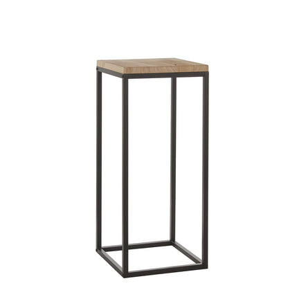Oskar Plantentafel - Hout, Metaal - Zwart