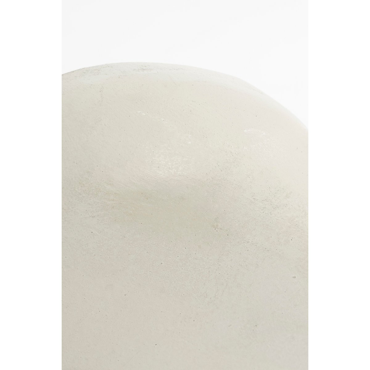 Ornament op Voet -  Mangohout - Off White
