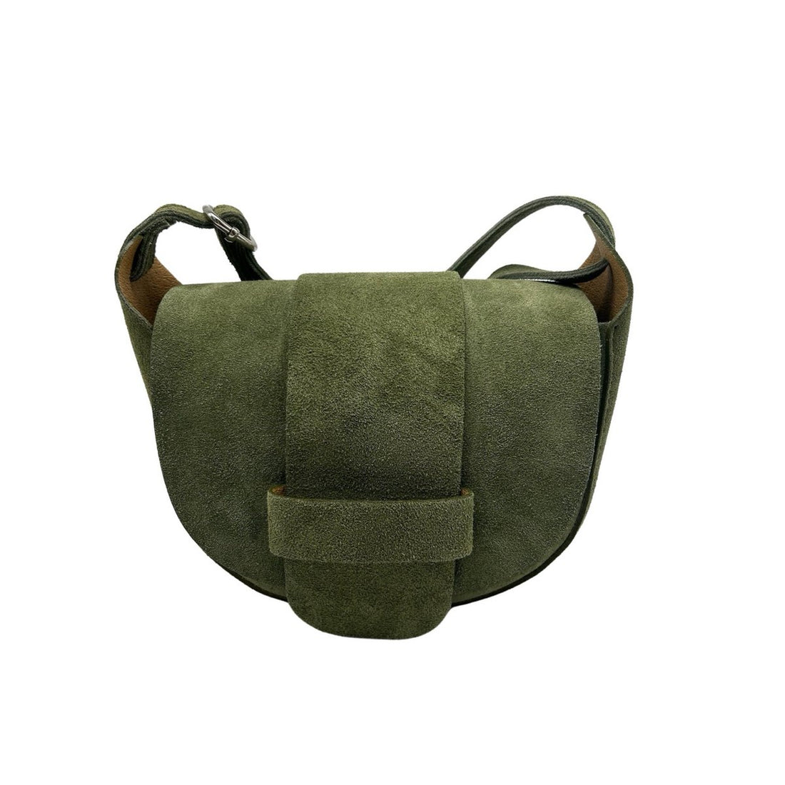 Suede schoudertas Margot
