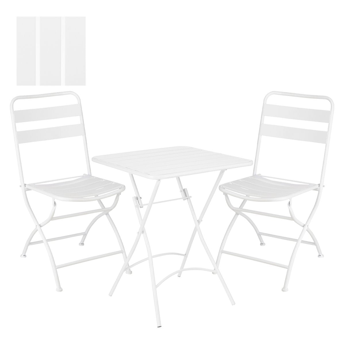 Evita Bistroset - Set van 3 - Metaal - Wit