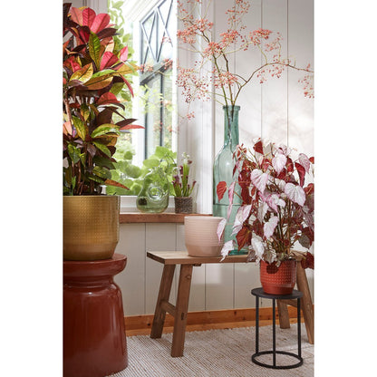 Bijzettafel Zwart Metaal Quinty  - Set van 3 - H50 x Ø32 cm