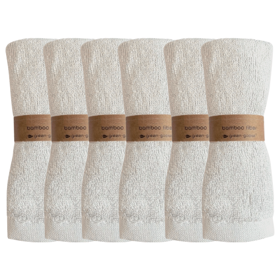 Bamboe Wasdoekjes | 6 Stuks | Wit