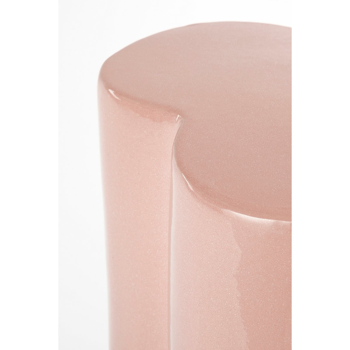Bijzettafel Brazil - Keramiek H44 x Ø30 cm - Lichtroze