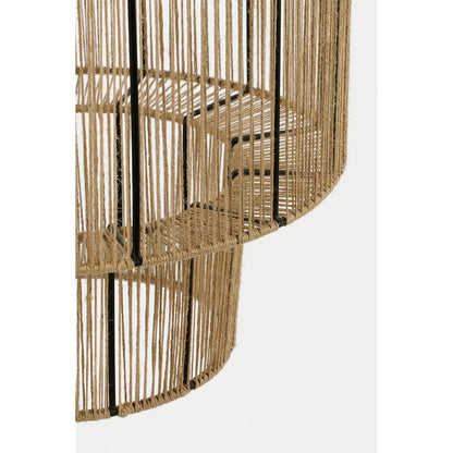 Hanglamp Elsa - H49 x Ø35 cm - Jute - Lichtbruin