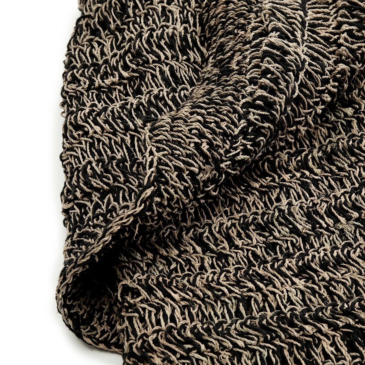 Tapijt Zeegras - Naturel Zwart - 200 cm