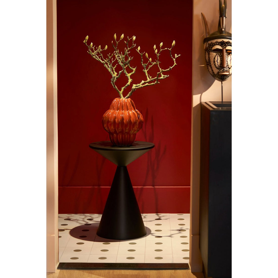 Bijzettafel - Metaal - Zwart H55 x Ø40 cm