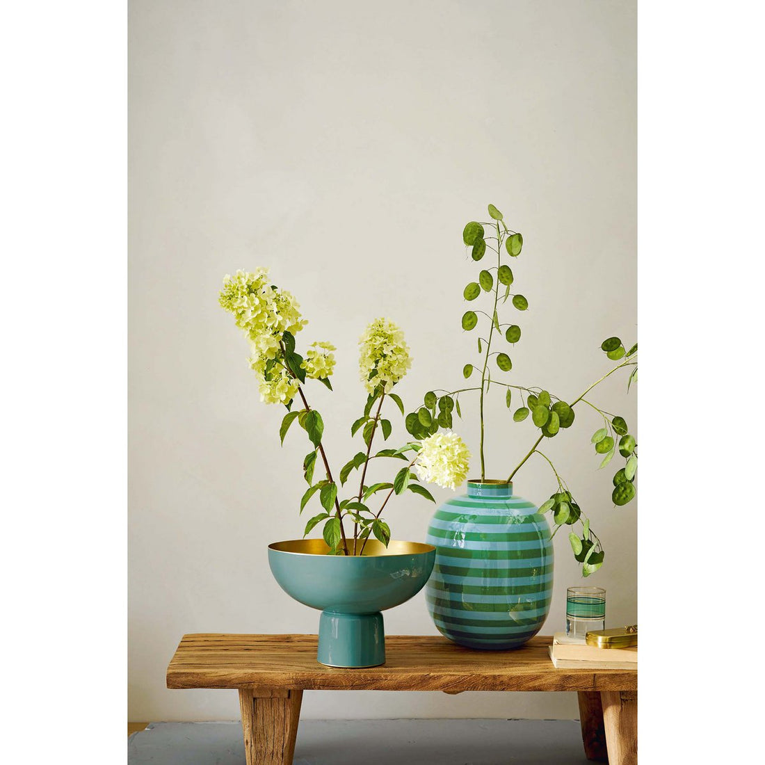 Vaas Metal Stripes Green 32cm