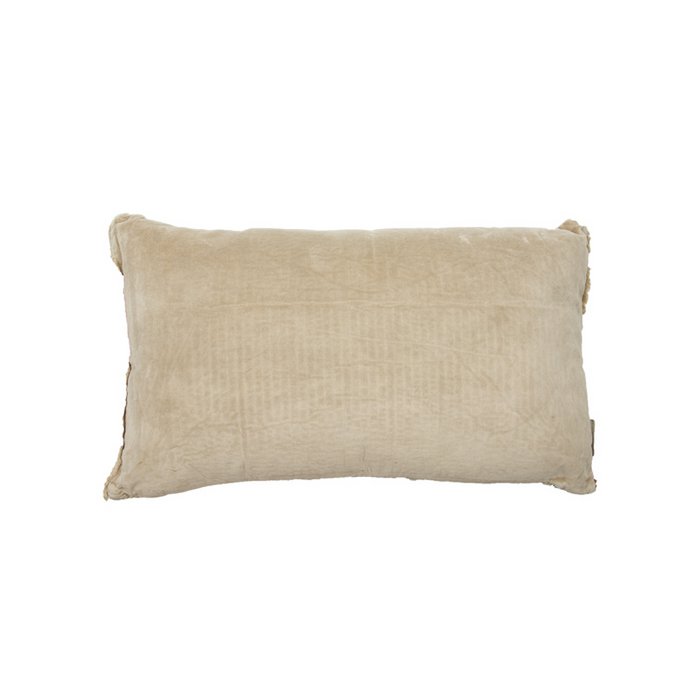 Fluweel/linnen Kussen Lois naturel 50x30