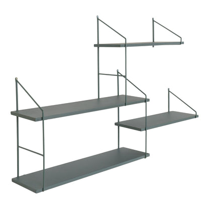 Plank Staal - Zwart/groen