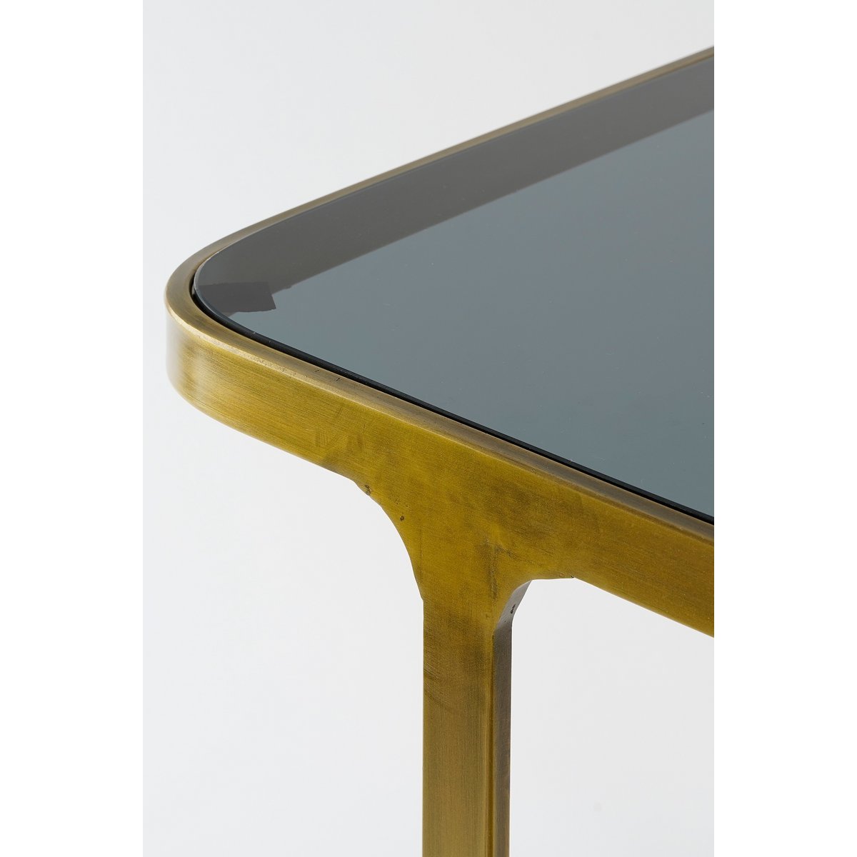 Bijzettafel Kevin - Set van 2 - L48 x B37 x H52 cm - Metaal - Goud