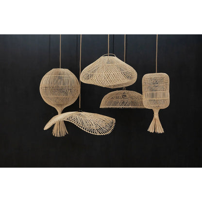 Vloerlamp/Hanglamp The Dumpling - Naturel - L