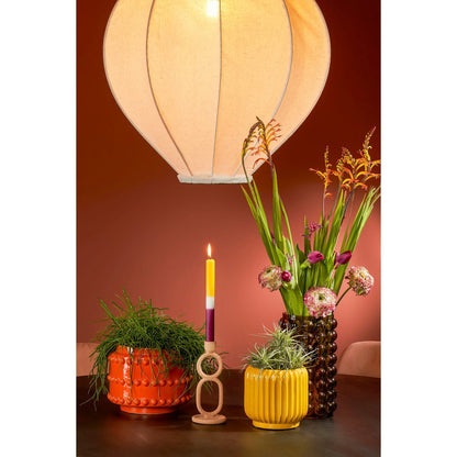 Bloempot Boaz - H19 x Ø22 cm - Keramiek - Oranje