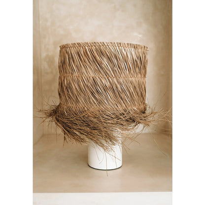 Tafellamp De Pandan- wit naturel