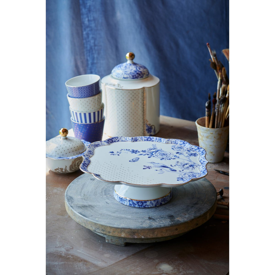 Taartplateau Royal Wit 24x24cm