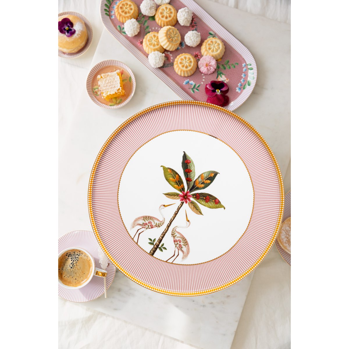 Taartplateau  La Majorelle 21 cm roze