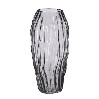 Vaas Donkerbruin Glas - H32 x Ø16 cm - Feline