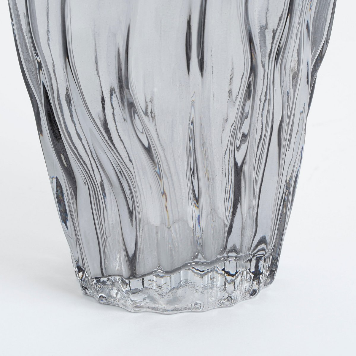 Vaas Donkerbruin Glas - H32 x Ø16 cm - Feline
