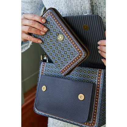 Cross Body Flap Clover Blauw