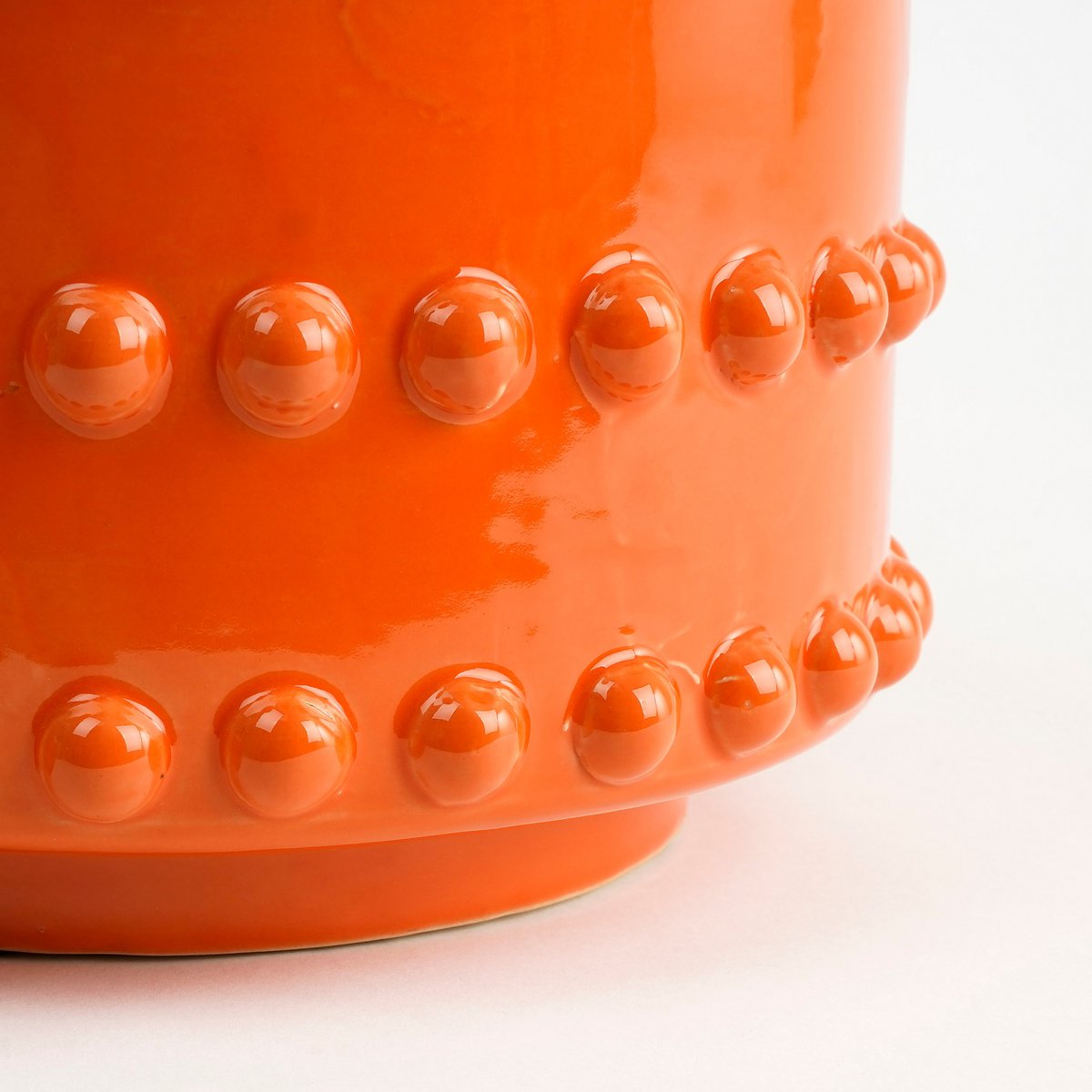 Bloempot Boaz - H19 x Ø22 cm - Keramiek - Oranje