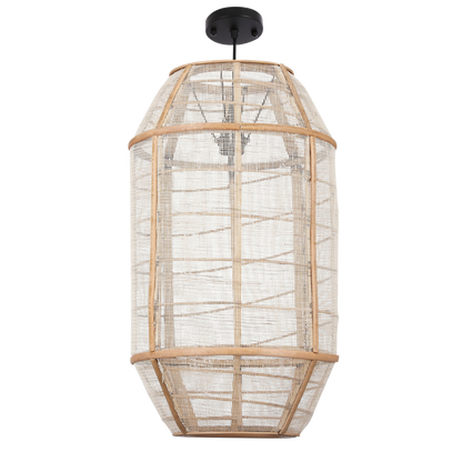 Hanglamp Linnen Beige Pella - H58 x Ø33 cm