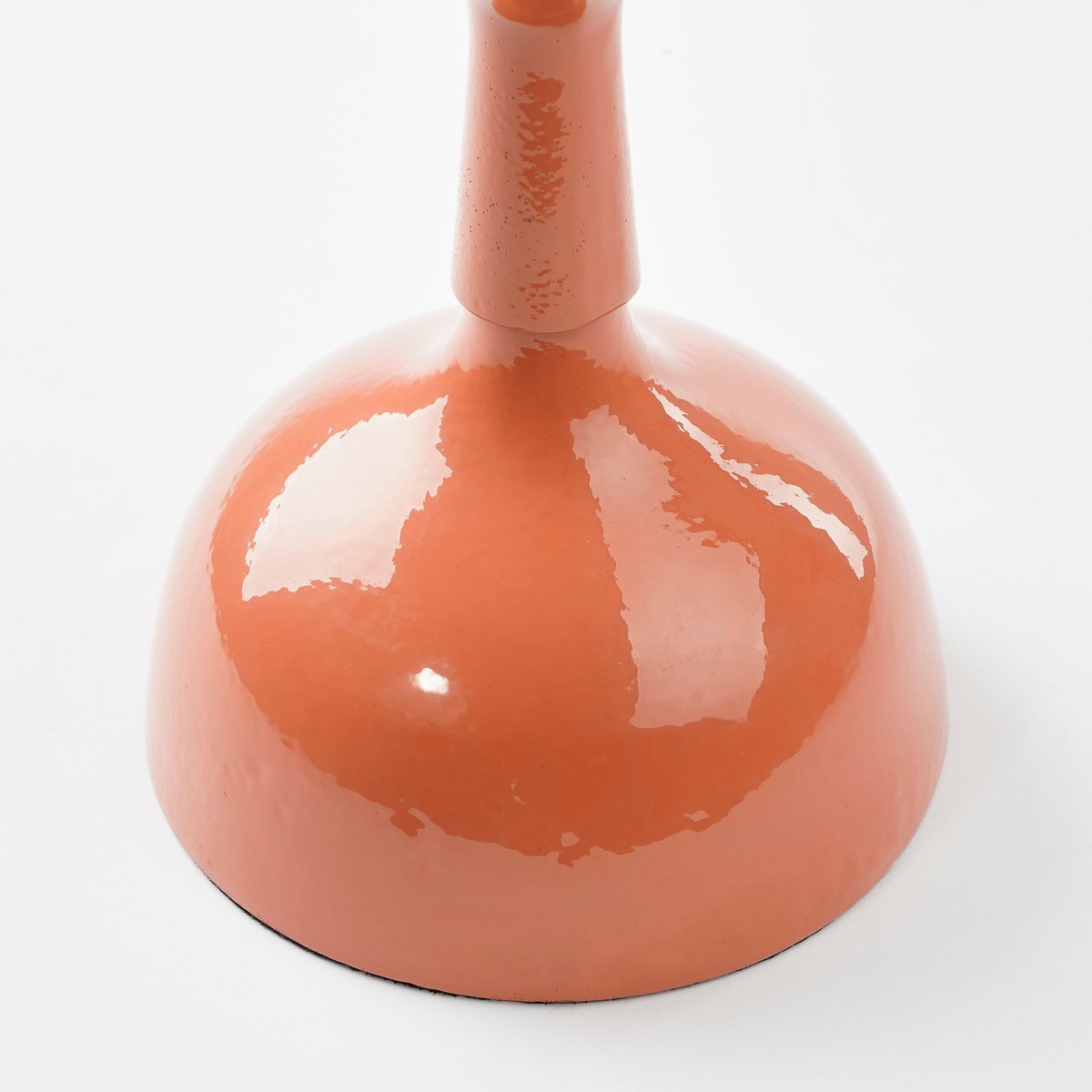 Bijzettafel Oranje Duco - H66 x Ø25 cm  - Gerecycled Aluminium -