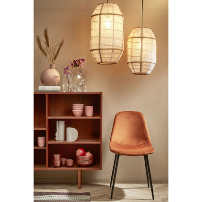 Hanglamp Linnen Beige Pella - H58 x Ø33 cm