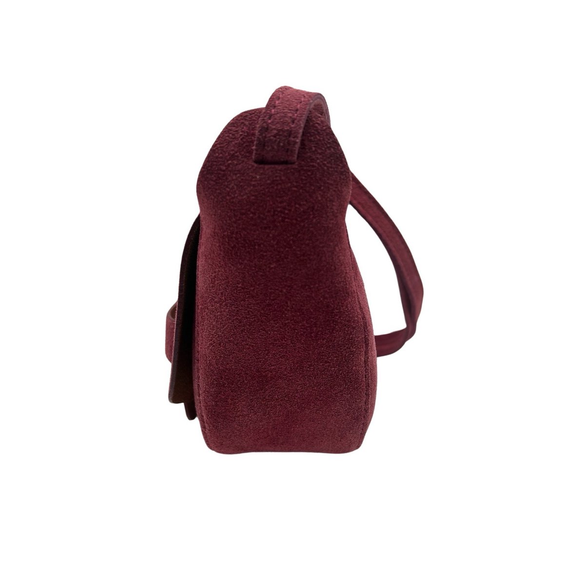 Suede schoudertas Margot