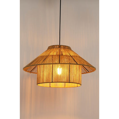 Hanglamp Elsa  - H28 x Ø50 cm - Jute - Lichtbruin