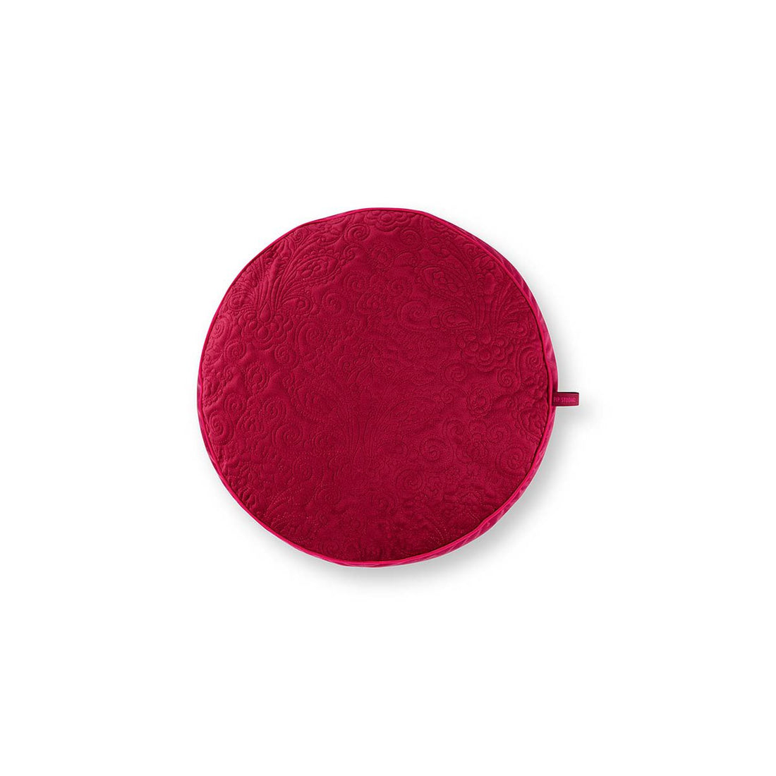 Kussen Rond Donker roze rood 40cm