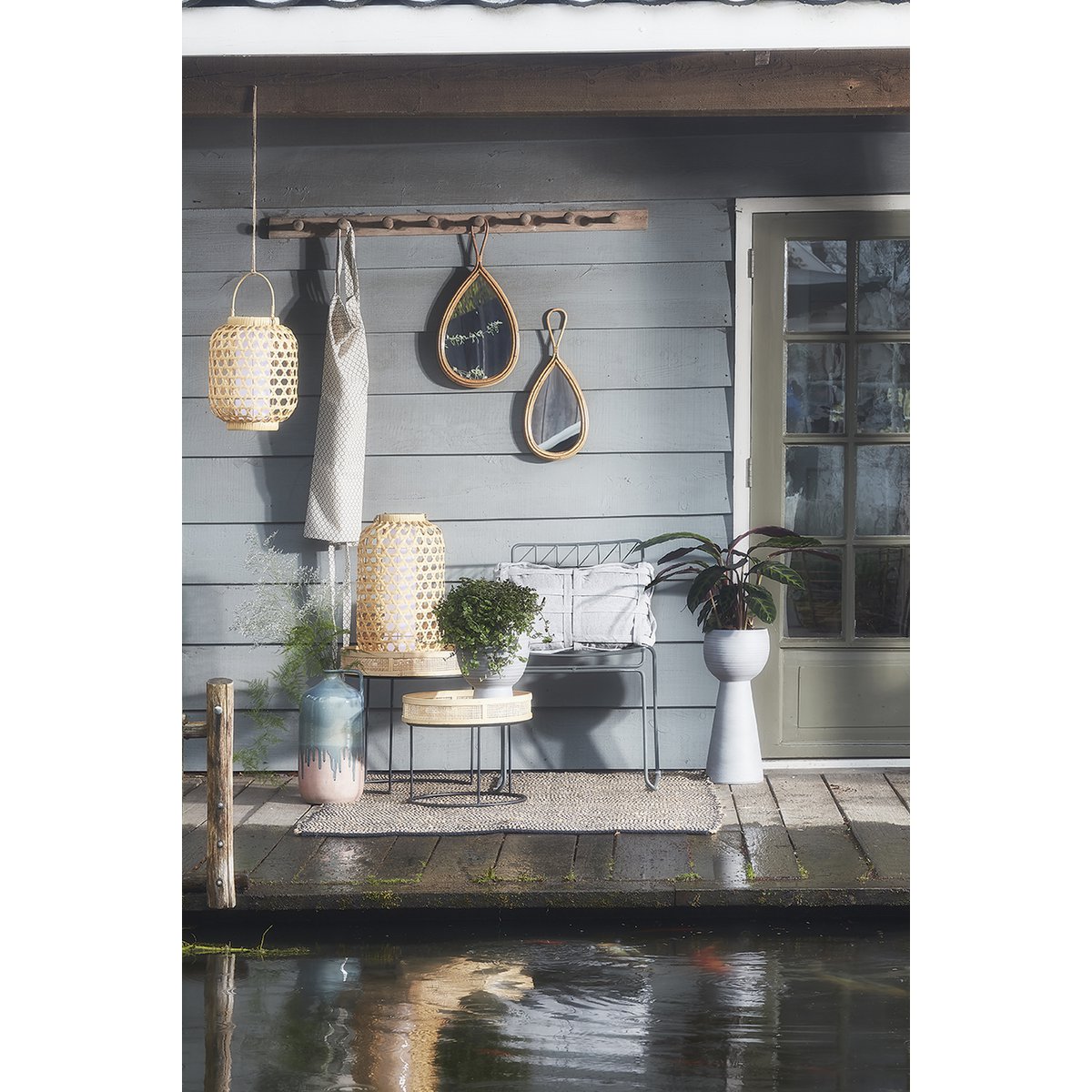Bijzettafel Leandro - Set van 2 - H45 x Ø45 cm - Zwart