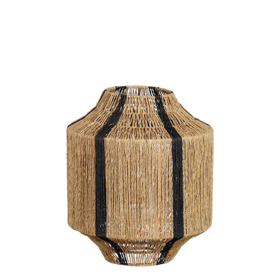 Lantaarn - Jute - Zwart