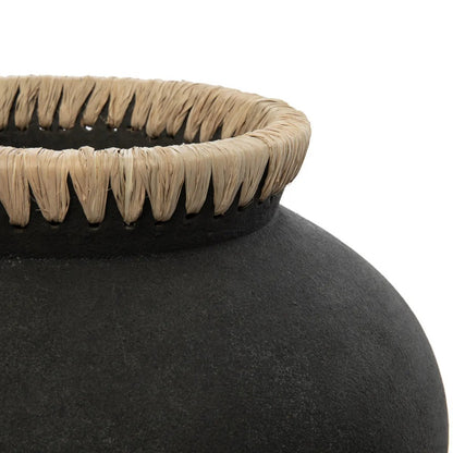 Vaas - Zwart Naturel - M De Styly