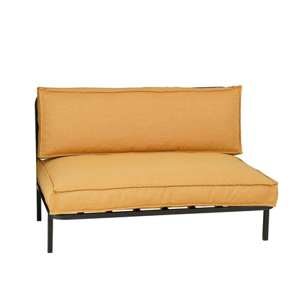 Loungebank Zwart Celo - L122 x B83 x H78 cm - Metaal - Zwart