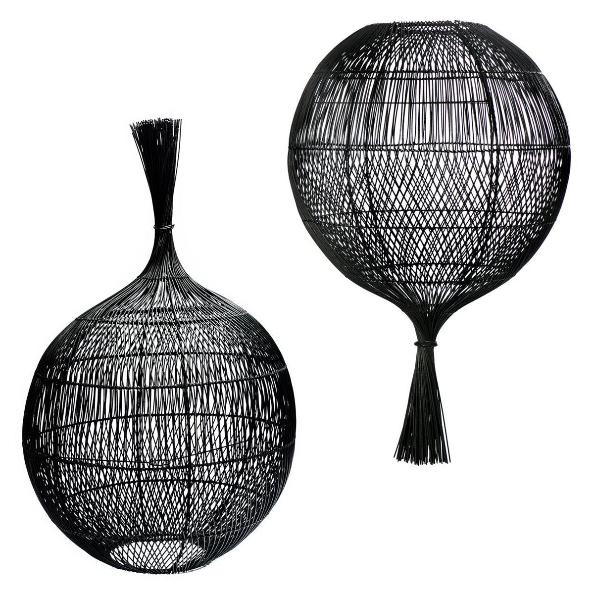 Vloerlamp - Hanglamp - Zwart De Wonton