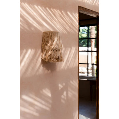 Wandlamp De Abaca  - Naturel - S
